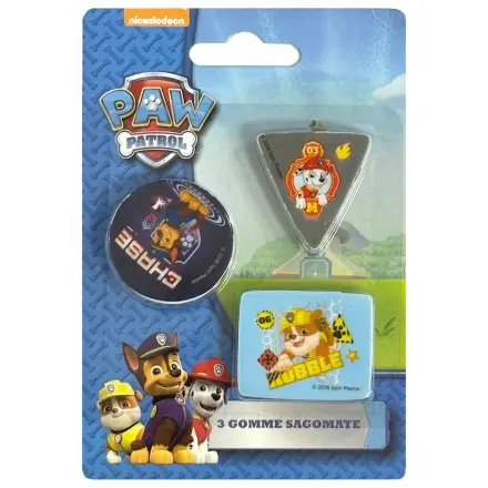 Paw Patrol Boys shaped eraser set 3 pieces product photo