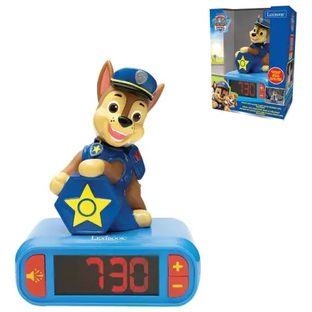 Paw Patrol Chase 3D night light digital alarm clock product photo