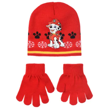 Paw Patrol Marshall Red Kids Hat and Gloves Set 54 cm product photo