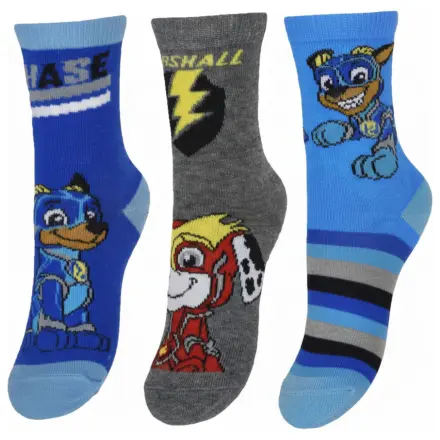 Paw Patrol Mighty Blue Kids Socks Size 27/30 product photo