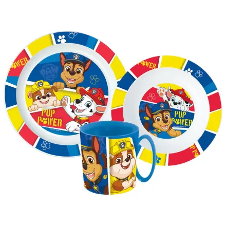 Paw Patrol Pup Power Dinner Set, Micro Plastic Set with Mug 350 ml product photo