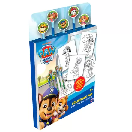 Paw Patrol colouring book with pencils and erasers product photo