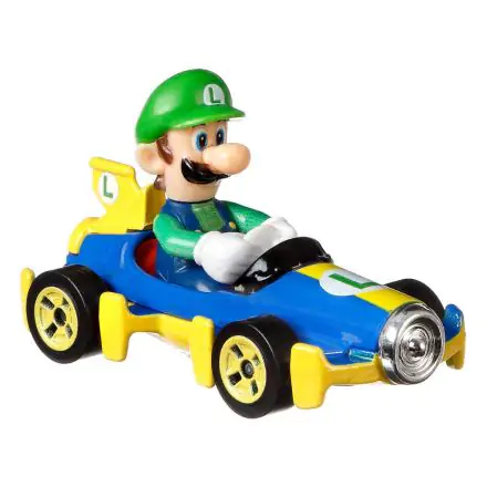 Mario Kart Hot Wheels Diecast Vehicle 1/64 Luigi (Mach 8) 8 cm product photo