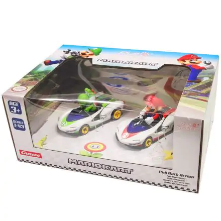 Mario Kart Mario + Yoshi Pull Speed set 2 cars termékfotója