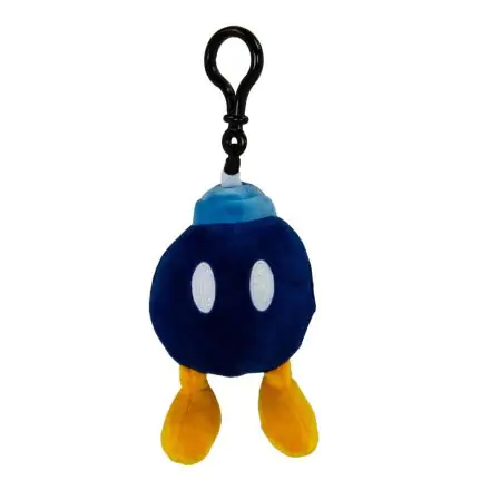 Mario Kart Mocchi-Mocchi Clip On Plush Hanger Bob-omb 10 cm product photo