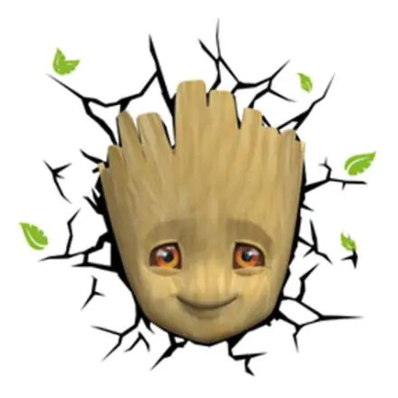 Marvel 3D LED Light Baby Groot Face 3D termékfotója