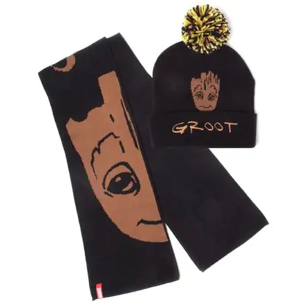 Marvel Guardians of the Galaxy Groot beanie and scarf set product photo
