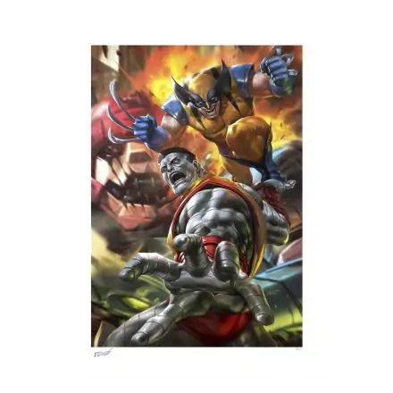Marvel Art Print Wolverine & Colossus: Fastball Special! 46 x 61 cm - unframed product photo