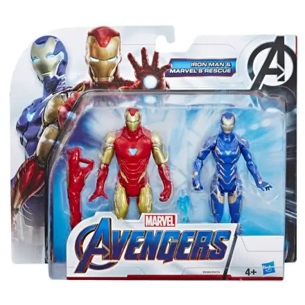 Marvel Avengers Iron Man y Marvels Rescue set figures product photo