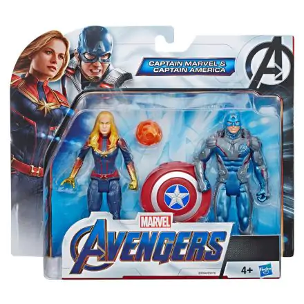 Marvel Avengers Captain America and Captain Marvel set figures product photo