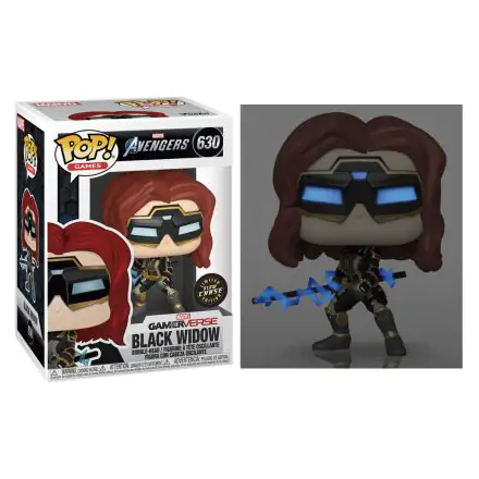 POP figure Marvel Avengers Game Black Widow Stark Tech Suit Glow Chase product photo