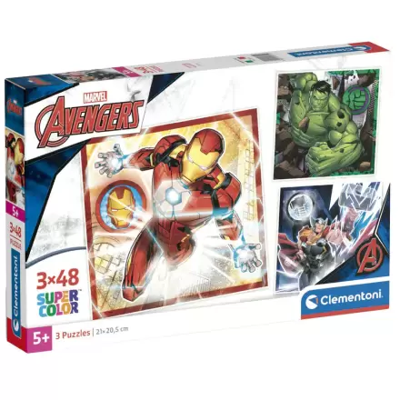 Marvel Avengers puzzle 3x48pcs termékfotója