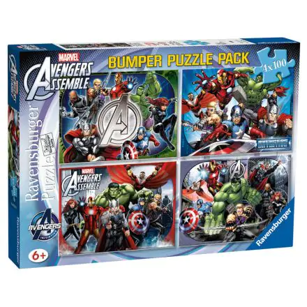 Marvel Avengers puzzle 4x100pcs product photo