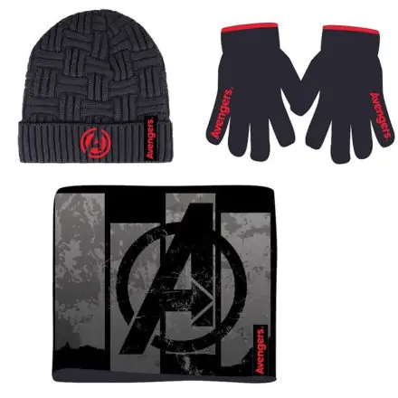 Marvel Avengers winter set snood hat gloves product photo