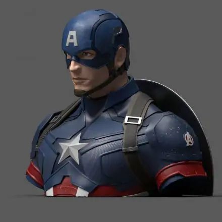 Marvel Avengers Endgame Captain America money box bust 20cm termékfotója