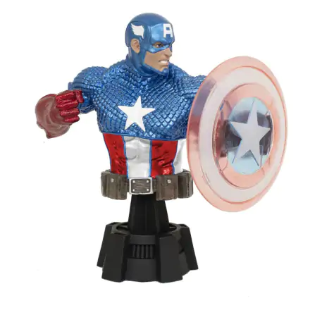 Marvel Comics Bust 1/7 Captain America (Holo Shield) SDCC 2023 Exclusive 15 cm termékfotója