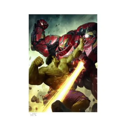 Marvel Comics Art Print Hulk vs Hulkbuster 46 x 61 cm - unframed product photo