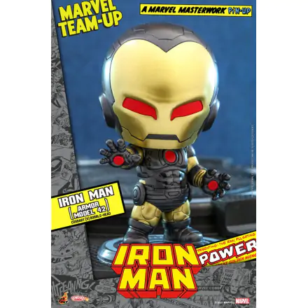 Marvel Comics Cosbaby (S) Mini Figure Iron Man (Armor Model 42) 10 cm termékfotója