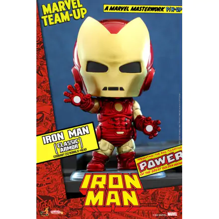 Marvel Comics Cosbaby (S) Mini Figure Iron Man (Classic Armor) 10 cm termékfotója