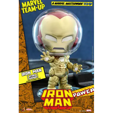 Marvel Comics Cosbaby (S) Mini Figure Iron Man (Hydro Armor) 10 cm termékfotója