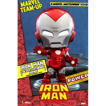 Marvel Comics Cosbaby (S) Mini Figure Iron Man (Silver Centurion Armor) 10 cm termékfotója