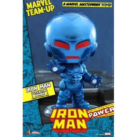 Marvel Comics Cosbaby (S) Mini Figure Iron Man (Stealth Armor) 10 cm termékfotója