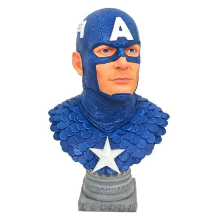 Marvel Comics Legends in 3D Bust 1/2 Captain America 25 cm termékfotója