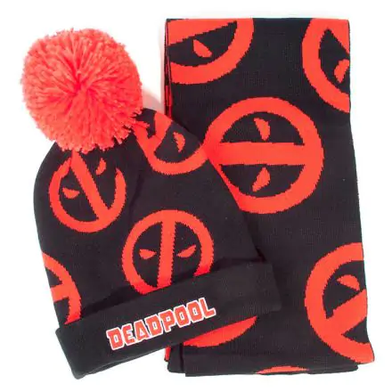 Marvel Deadpool Beanie and Scarf Gift Set product photo