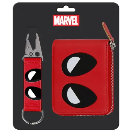 Marvel Deadpool keyring + wallet set product photo