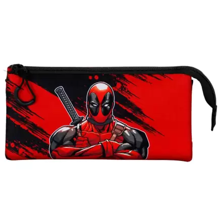 Marvel Deadpool Plus Bad triple pencil case termékfotója