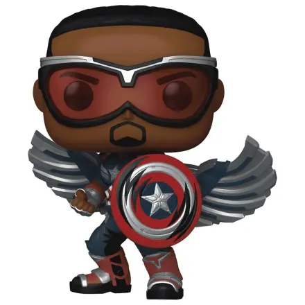 Marvel Funko POP! Comics Vinyl Figure Captain America (Sam Wilson) (Comic Deco) Exclusive 9 cm product photo