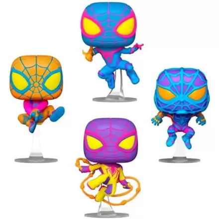 Marvel Funko POP! TV Vinyl Figure 4-Pack Miles Morales (BLKLT) 9 cm termékfotója