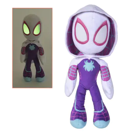 Marvel Plush Figure Glow In The Dark Eyes Ghost Spider 25 cm termékfotója