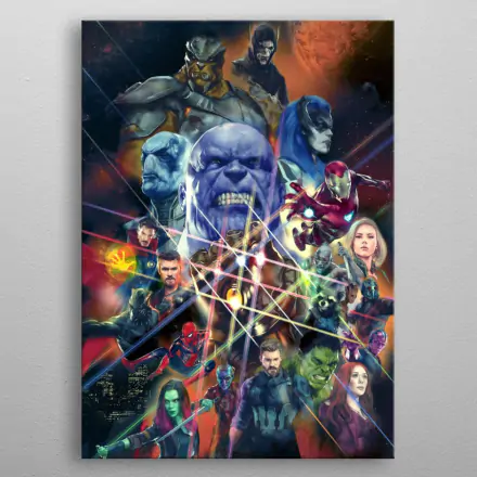 Marvel Metal Poster Infinity War Characters 32 x 45 cm product photo