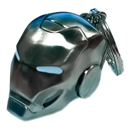 Marvel Comics Metal Keychain Iron Man Helmet Mark II product photo