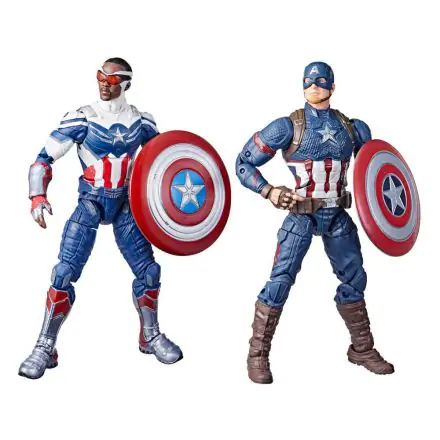 Marvel Legends Action Figure 2-Pack  2022 Captain America: Sam Wilson & Steve Rogers 15 cm product photo