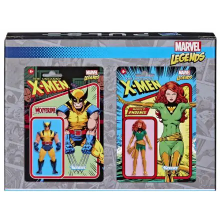 Marvel Legends Retro Phoenix And Wolverine Set 2 figures 9cm product photo