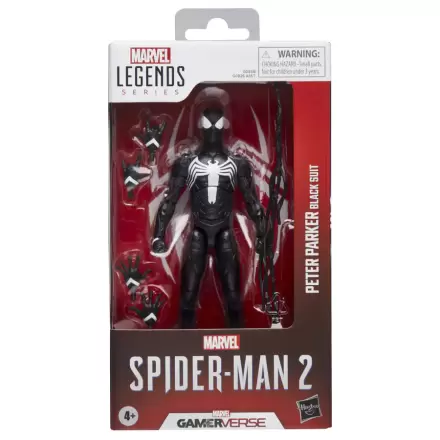 Marvel Legends Spider-Man 2 Peter Parker Black Suit figure 15cm termékfotója