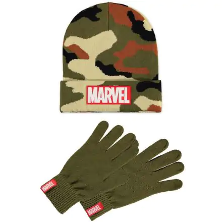 Marvel Logo hat and gloves set product photo