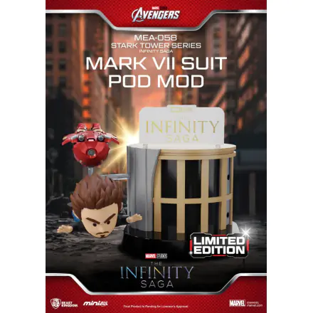 Marvel Mini Egg Attack Figures The Infinity Saga Stark Tower series Tony Stark & Mark VII suit pod mod 12 cm termékfotója