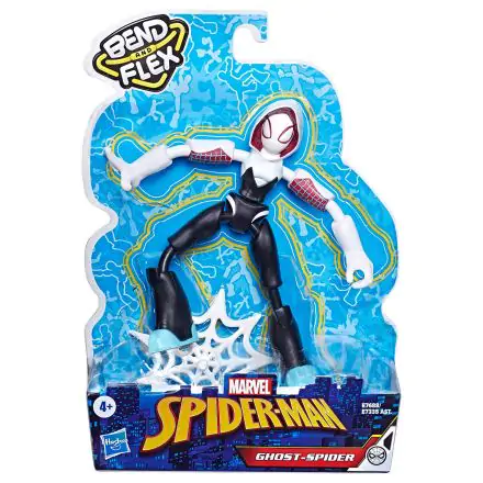 Marvel Spiderman Ghost Spider Bend and Flex figure 15cm product photo