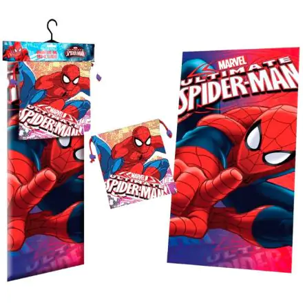 Marvel Spiderman Face polyester towel + lunch bag product photo