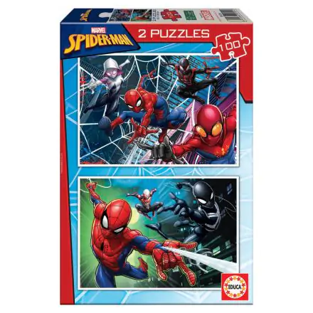 Marvel Spiderman puzzle 2x100pcs termékfotója