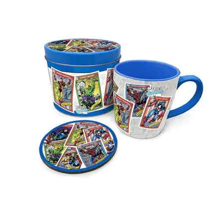 Marvel Mug with Coaster Retro Collectors Cards termékfotója