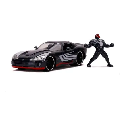 Marvel Spider-Man Hollywood Rides Diecast Model 1/24 2008 Dodge Viper SRT10 with Figure product photo