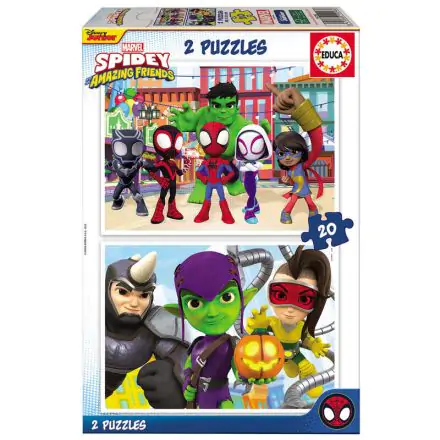 Marvel Spidey Amazing Friends puzzle 2x20pcs product photo