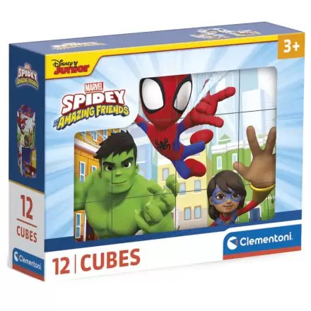 Marvel Spidey and His Amazing Friends cube puzzle 12pcs termékfotója