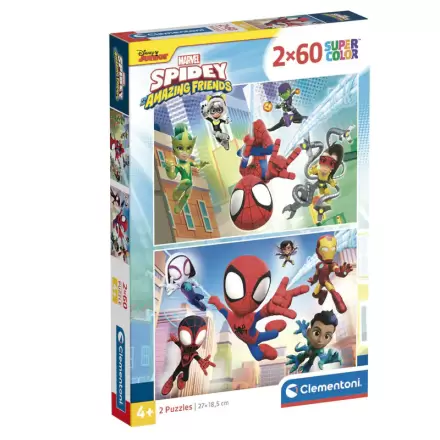 Marvel Spidey and His Amazing Friends puzzle 2x60pcs termékfotója