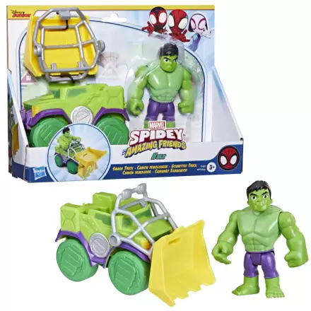 Marvel Spidey and His Amazing Friends Set Wrecking truck + Hulk figure termékfotója