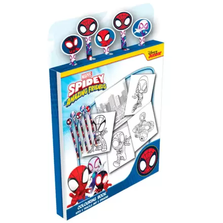 Marvel Spidey colouring book with pencils and erasers product photo